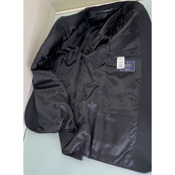 Brooks Brothers Makers and Merchants Fitgereld Tuxedo Jacket Blazer 46L USA Made - Picture 2 of 15